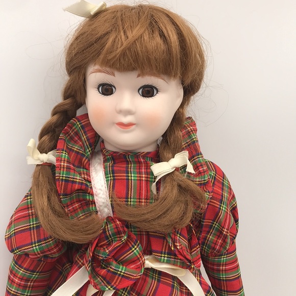 Vintage Wind-Up Musical 🎵 Porcelain 19” Soft Body 19”Doll  Plays Rockabye Baby - Picture 3 of 8